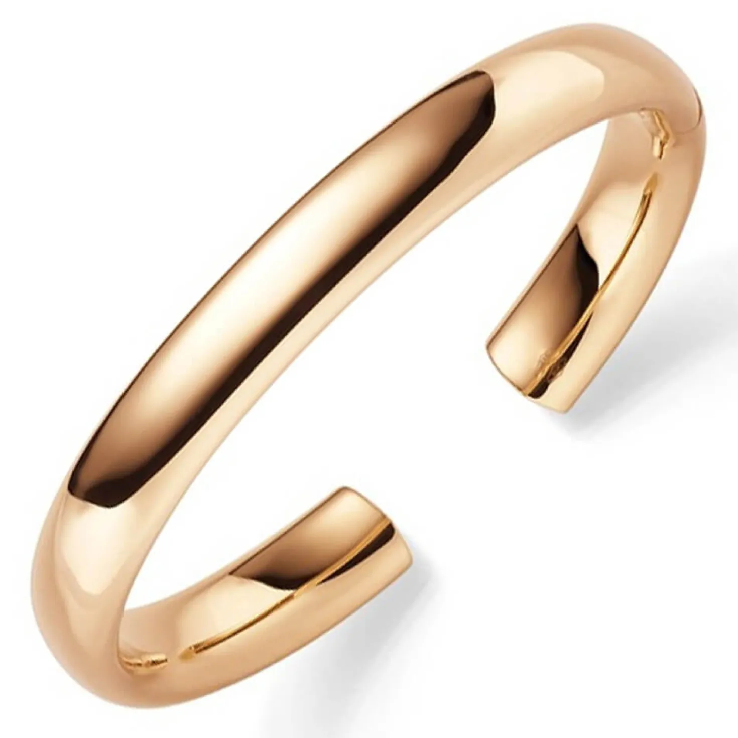 Armspange offener Armreif Armschmuck aus 585 Gold Rotgold 9mm breit oval