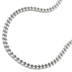 Bauchkette Kette Panzerkette aus echtem 925 Silber, 90cm, für Damen