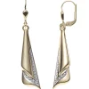Boutons Ohrringe Ohrhänger 8x44,7mm aus 333 Gold Gelbgold teilrhodiniert Damen