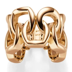 Breiter offener Ring Damenring aus 585 Gold Rotgold Breite 17,5mm