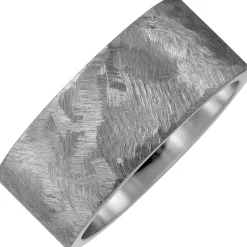 Breiter Partner-Ring aus Titan Titanring gebürstet Fingerring Fingerschmuck