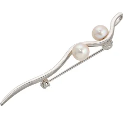 Brosche Perlenschmuck, Perle 925 Silber, Sterlingsilber