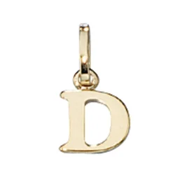 Buchstabe " D " Ketten Anhänger 6,2x7,8mm Goldanhänger 333 Gold Einhänger Unisex