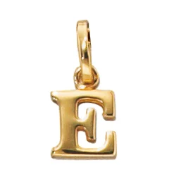 Buchstabe E Ketten Anhänger 5,4x7,8mm 333 Gelbgold Einhänger Unisex