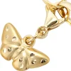 Charm Anhänger 12,5x7,8mm Einhänger Schmetterling aus 333 Gold mattiert Dangle