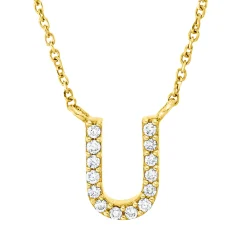 Collier aus 750 Gold Gelbgold 14 Brillanten 0,05ct TW-PI L:42cm