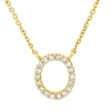 Collier aus 750 Gold Gelbgold 18 Brillanten 0,06ct TW-PI L:42cm