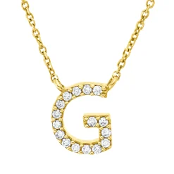 Collier aus 750 Gold Gelbgold 16 Brillanten 0,06ct TW-PI L:42cm