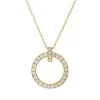 Collier aus 750 Gold Gelbgold 29 Brillanten 0,96ct TW-SI L:45,7cm