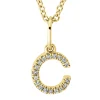 Collier aus 750 Gold Gelbgold 18 Brillanten 0,03ct TW-SI L:45cm