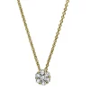 Collier aus 750 Gold Gelbgold 7 Brillanten 0,27ct TW-SI L:42cm