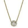 Collier aus 750 Gold Gelbgold 26 Brillanten 0,19ct TW-SI L:45cm