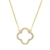 Collier aus 750 Gold Gelbgold 28 Brillanten 0,08ct TW-SI L:45,7cm