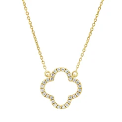 Collier aus 750 Gold Gelbgold 28 Brillanten 0,08ct TW-SI L:45,7cm