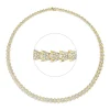 Collier aus 750 Gold Gelbgold 1000 Brillanten 14,12ct TW-VSI L:43cm