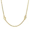 Collier aus 750 Gold Gelbgold 10 Brillanten 0,49ct TW-VSI/SI L:50,8cm Zarge