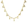 Collier aus 585 Gold Gelbgold 25 Brillanten 0,4ct W-SI L:45cm
