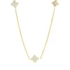 Collier aus 750 Gold Gelbgold 25 Brillanten 0,6ct W-SI L:45cm
