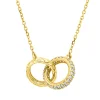 Collier aus 750 Gold Gelbgold 48 Brillanten 0,18ct W-SI L:45cm