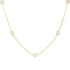 Collier aus 750 Gold Gelbgold 13 Brillanten 1,16ct W-SI L:45cm Zarge