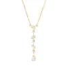 Collier aus 750 Gold Gelbgold 7 Diamanten 0,24ct L:45cm