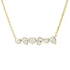 Collier aus 750 Gold Gelbgold 49 Diamanten 1,17ct TW-SI L:40,6cm
