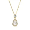 Collier aus 750 Gold Gelbgold 15 Diamanten 0,47ct TW-SI L:45cm