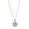 Collier aus 750 Gold Gelbgold 30 Diamanten 0,26ct TW-SI L:42cm