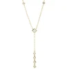 Collier aus 750 Gold Gelbgold 9 Diamanten 0,49ct TW-SI L:45,7cm
