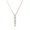 Collier aus 750 Gold Rotgold 20 Brillanten 0,86ct I-SI L:45,7cm