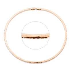 Collier aus 750 Gold Rotgold 84 Brillanten 3,01ct TW-VSI L:30 cm