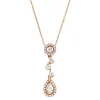 Collier aus 750 Gold Rotgold 34 Diamanten 0,54ct L:45,7cm