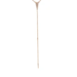 Collier aus 750 Gold Rotgold 48 Diamanten 0,18ct TW-VSI/SI L:45,7cm