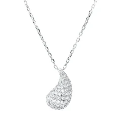 Collier aus 750 Gold Weißgold 101 Brillanten 0,77ct I-SI