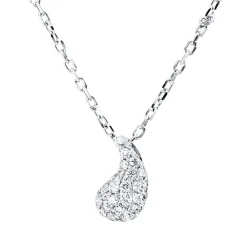 Collier aus 750 Gold Weißgold 28 Brillanten 0,25ct I-SI