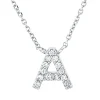 Collier aus 750 Gold Weißgold 13 Brillanten 0,05ct TW-PI L:42cm