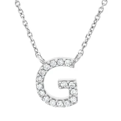 Collier aus 750 Gold Weißgold 16 Brillanten 0,06ct TW-PI L:42cm