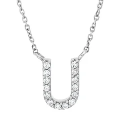Collier aus 750 Gold Weißgold 14 Brillanten 0,05ct TW-PI L:42cm