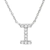 Collier aus 750 Gold Weißgold 10 Brillanten 0,04ct TW-PI L:42cm