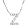 Collier aus 750 Gold Weißgold 13 Brillanten 0,05ct TW-PI L:42cm