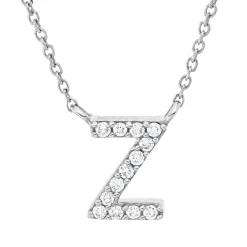 Collier aus 750 Gold Weißgold 13 Brillanten 0,05ct TW-PI L:42cm