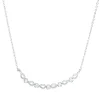 Collier aus 750 Gold Weißgold 5 Brillanten 0,05ct TW-SI L:45cm
