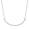 Collier aus 750 Gold Weißgold 27 Brillanten 0,48ct TW-SI L:44,5cm