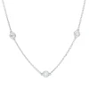 Collier aus 750 Gold Weißgold 13 Brillanten 1,09ct TW-SI L:43,8cm