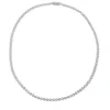 Collier aus 750 Gold Weißgold 114 Brillanten 3,44ct TW-SI L:45,7cm