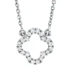 Collier aus 750 Gold Weißgold 20 Brillanten 0,07ct TW-SI L:45,7cm