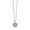 Collier aus 750 Gold Weißgold 19 Brillanten 0,16ct TW-SI L:42cm