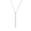 Collier aus 750 Gold Weißgold 10 Brillanten 0,46ct TW-VSI L:45cm