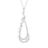 Collier aus 750 Gold Weißgold 65 Diamanten 2,03ct F-VSI L:50cm