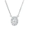 Collier aus 750 Gold Weißgold 11 Diamanten 0,35ct L:45cm